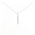 Autre Marque Collana in platino e diamanti Argento