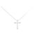 Autre Marque Collana a Croce con Diamanti Pt900 Pt850 Argento