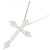 Autre Marque Collana a Croce con Diamanti Pt900 Pt850 Argento - vista 3