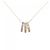 Autre Marque Dreifarbige Diamantkette Au750 Golden