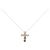 Autre Marque Collana a Croce con Diamanti PT900 PT850 Argento