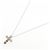 Autre Marque Collana a Croce con Diamanti PT900 PT850 Argento - vista 2