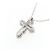 Autre Marque Collana a Croce con Diamanti PT900 PT850 Argento - vista 4