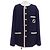 Chaqueta Gucci sin cuello Azul Azul marino
