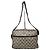 Borsa Messenger/a Tracolla in PVC Canvas e Pelle Visetos Monogram MCM Beige/Marrone