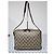 Borsa Messenger/a Tracolla in PVC Canvas e Pelle Visetos Monogram MCM Beige/Marrone - vista 3
