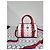 Borsa Boston MCM Visetos in tela rivestita e pelle Rosa/Bianco - vista 3