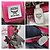Borsa Boston MCM Visetos in tela rivestita e pelle Rosa/Bianco - vista 5