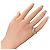 Autre Marque V-Form Pt900 Platin Diamantring Silber - Ansicht 3