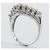 Autre Marque V-Form Pt900 Platin Diamantring Silber - Ansicht 5