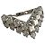 Autre Marque V-Form Pt900 Platin Diamantring Silber - Ansicht 6