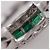 Autre Marque Pt900 Platinring mit Smaragd und Diamant Silber - Ansicht 5