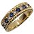 Autre Marque Saphir-Diamant-Ring Au750 Golden