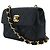 Mini borsa a tracolla con catena Chanel Borsa a tracolla in raso Nero - vista 2