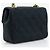 Mini borsa a tracolla con catena Chanel Borsa a tracolla in raso Nero - vista 3
