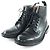 Autre Marque Stivaletti corti in pelle nera Tricker's Nero