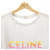 Céline T-shirt en coton CELINE Marron  - vue 5