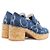 Mocassini in denim Chanel Blu - vista 15