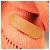 Hermès Sciarpa Hermes Grand Chevron in cashmere Arancione - vista 10