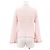 Chanel P58578 Cárdigan de mezcla de algodón y tweed Rosa Blanco - vista 5