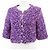 Veste en tweed Chanel Rose Violet - vue 2