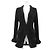 Chanel 02A P19710 Angora-Mischung Strickjacke Schwarz