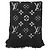 Sciarpa Logomania Monogram in lana e seta metallizzata Louis Vuitton Nero Argento - vista 5
