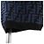 Fendi FF Zucca Micro Pile Jacquard Kleid Schwarz Blau - Ansicht 3