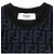 Fendi FF Zucca Micro Pile Jacquard Kleid Schwarz Blau - Ansicht 8