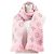 Sciarpa Louis Vuitton Logomania Monogram in lana e seta metallizzata Rosa D'oro - vista 2