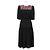 Louis Vuitton Seidenchiffon-Kleid Schwarz