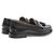 Mocassini in pelle Gucci GG Supreme monogrammati Nero Grigio antracite - vista 13