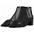 Chanel G34544 Camellia Nylon Mesh Stiefeletten Schwarz
