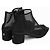 Chanel G34544 Camellia Nylon Mesh Stiefeletten Schwarz - Ansicht 14