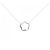 Autre Marque Collana a fiore in diamanti e oro bianco K10 Argento