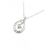 Autre Marque Collana in oro bianco 10K con smeraldo e diamante 4°C Argento - vista 4
