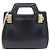 Borsa a tracolla in pelle Salvatore Ferragamo Nero D'oro