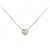 Autre Marque 4C-Platin-Diamant-Halskette Silber
