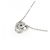 Autre Marque 4C-Platin-Diamant-Halskette Silber - Ansicht 4