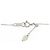 Autre Marque 4C-Platin-Diamant-Halskette Silber - Ansicht 5