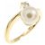 Autre Marque Vendome Akoya Pearl Au750 Ring Golden