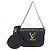 Borsa a tracolla Multi Pochette in pelle di vitello Louis Vuitton Nero