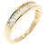 Autre Marque GSTV Au750 Diamond Ring Ring Golden
