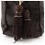 Borsa in nylon con logo con perline Prada Marrone - vista 9
