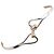 Bracciale rigido Tiffany & Co. Hook & Eye in Argento925 e Oro Giallo K14