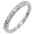 Autre Marque Pt900 Platin Diamant Halb Eternity Ring Silber