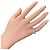 Autre Marque CHAR 71RB220 Platin-Diamantring aus Pt950 Silber - Ansicht 3