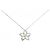 Autre Marque Collana Fiore in Diamante Pt900 Au750 Pt850 Argento