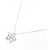 Autre Marque Collana Fiore in Diamante Pt900 Au750 Pt850 Argento - vista 2