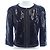 Chaqueta Chanel sin cuello Negro